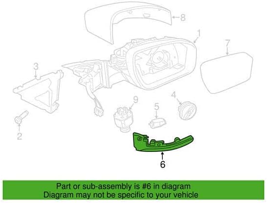 ya 4 8.24 baidi Left side exit mirror turn signal light suitable for Range Rover/Sport/LR4/Evoque