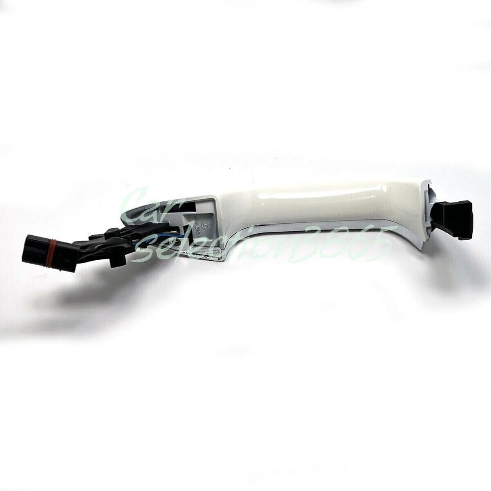ya 2 8.15 White + Chrome Front Left Door Handle Keyless Suitable for Mercedes W204 W212 C/E Class