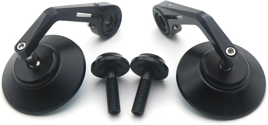 ya 2 8.15 Black CNC Handlebar end Round Side Mirror M12 Bolt for BMW R nineT HP4 S1000R