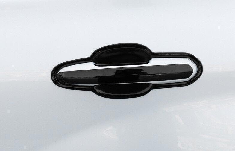 ya 5 8.10 Black Steel Outside Door Handle Bowl Cover Trim for Toyota Highlander 20-2024