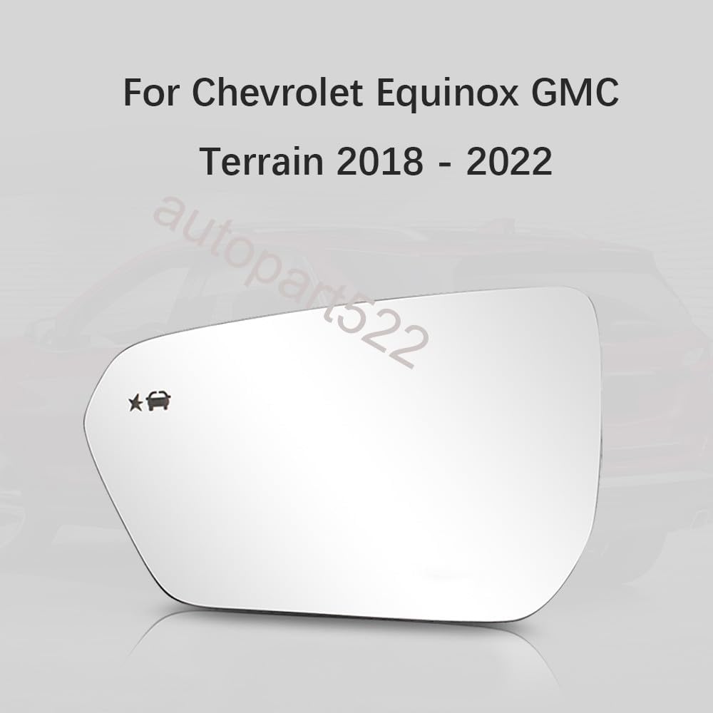 ya 2 8.15 Left Mirror Glass W/Blind Spot for Chevrolet Equinox/for GMC Terrain 2018-2022