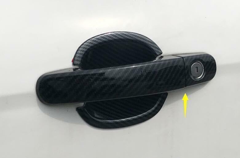ya 2 8.15 for Ford Focus 2012-2018 Carbon Fiber Outside Door Handle Cover Trim 8 pcs