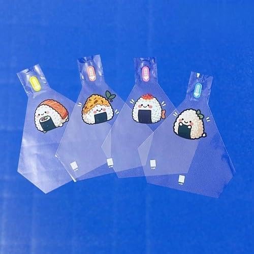 ya 14 9.20 baidi 50/100Pcs Cute Cartoon Triangle Rice Ball Packing Bag Seaweed Onigiri Sushi B-wq-1