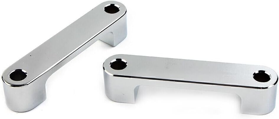 ya 4 8.10 Wrap Front Fender Brackets Spacers 30 Inch for Harley Touring 1996-2013 Silver