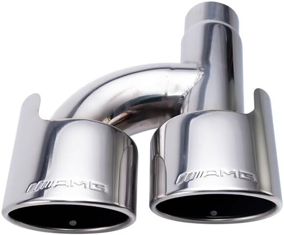 ya 6 8.24 baidi C63 Muffler Tips AMG For C250 C300 C350 for Mercedes W204 W211 C-Class SS304