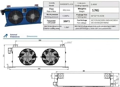 ya 28 10.13 baidi Hydraulic Heat Sink Air Cooler AW0607T AH0607T AH0608T AH0608TL-CA-220V 24V-1