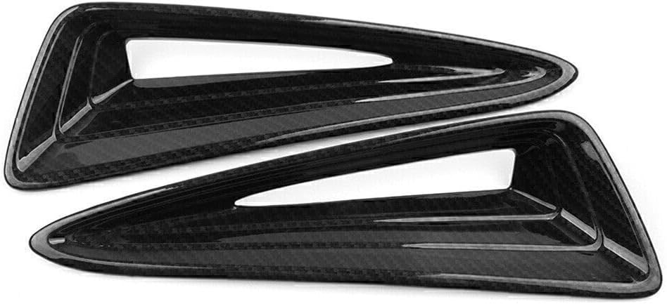 ya 4 8.14 2x Fit for Toyota C-HR 2016-2018 2017 Carbon Fiber Style Front Fog Lamp Cover Trim