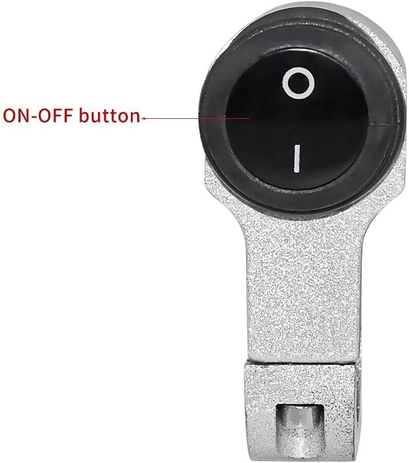 ya 4 8.14 ON OFF Switch 22mm Handlebar Headlight Switch Aluminum Alloy Fog Light Switch12V