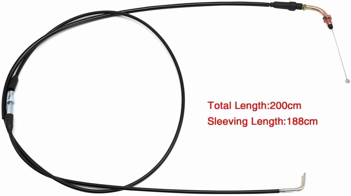 ya 5 8.24 baidi 188mm Motorcycle Throttle Cable Scooter Accelerator Double Elbow GY6 Engine