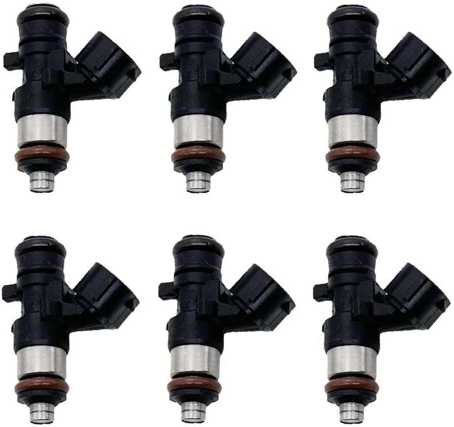ya 10 9.16 baidi 6-Piece Fuel Injector for 2007-2021 for Yamaha Outboard 225HP 250HP 300HP 6AW-13761-00-00-