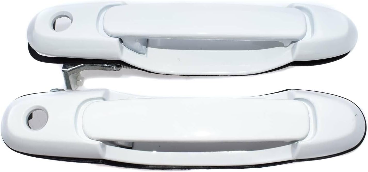 ya 2 8.15 Exterior Door Handle White 2pcs FL & FR for Toyota for Sienna 1998-2003 3.0L V6