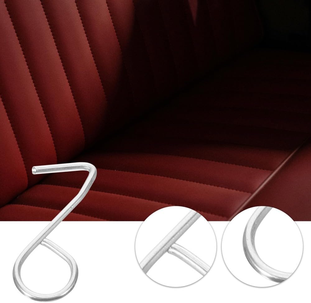 ya 26 10.21 baidi 100 Pcs Metal Hook Car Backseat Hooks for Headrest Automotive Cover Fixing