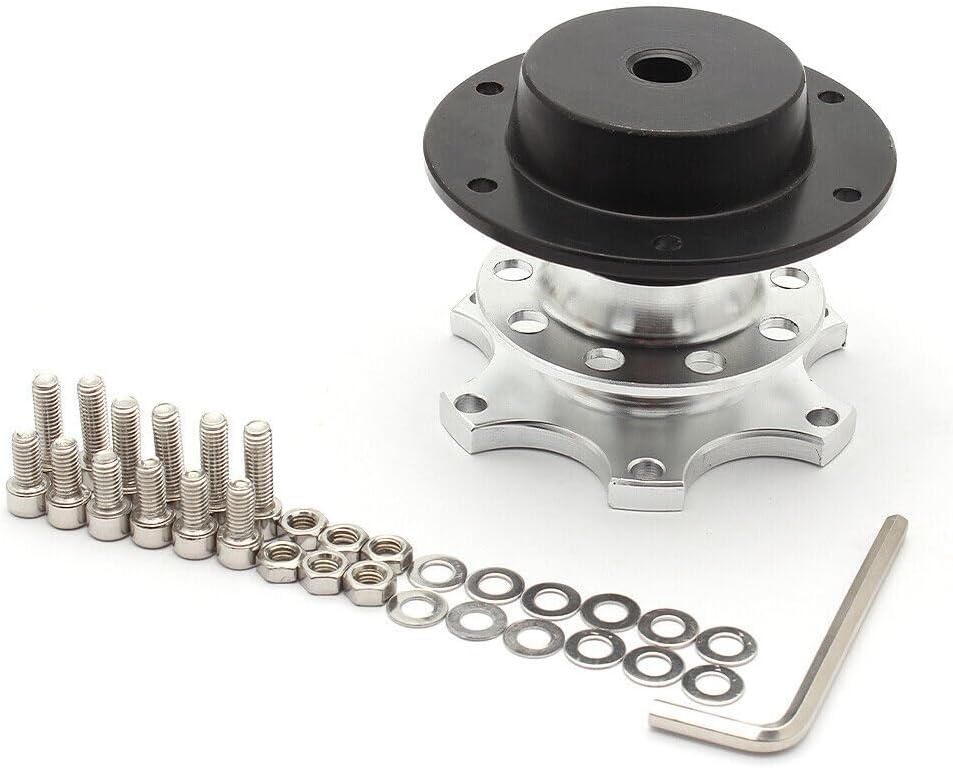 ya 10 9.16 zhengce Sports Steering Wheel Quick Release Snap Off Boss Hub Adapter Silver Univer