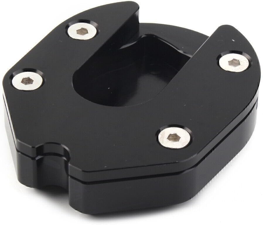 ya 4 8.8.2 Black Kickstand Extension Enlarger Plate Pad for Honda Forza 350/300/250/125