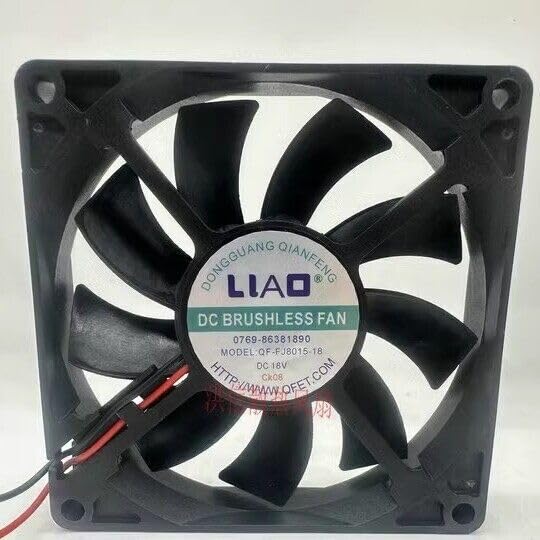 ya 16 10.20 baidi 1 pcs Liao QF-FJ8015-18 DC18V 8015 80 * 15MM 8cm 2 Wire Quiet #W7*-