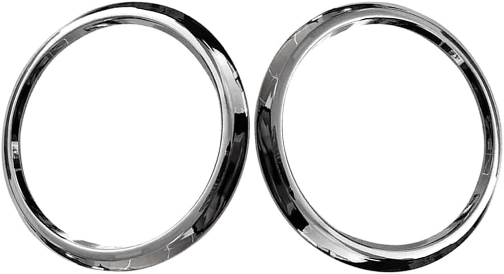 ya 9 10.24 2Pcs Front Fog Light Lamp Ring Chrome Frame for Levante 2018 2019 2020
