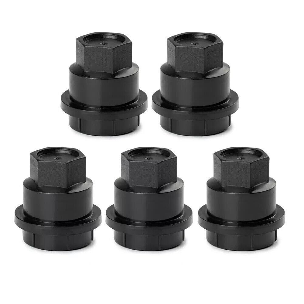 ya 5 8.10 SST of 20 Black Lug Nut Covers 15661036 for GMC Jimmy Sonama for Chevrolet S10 New