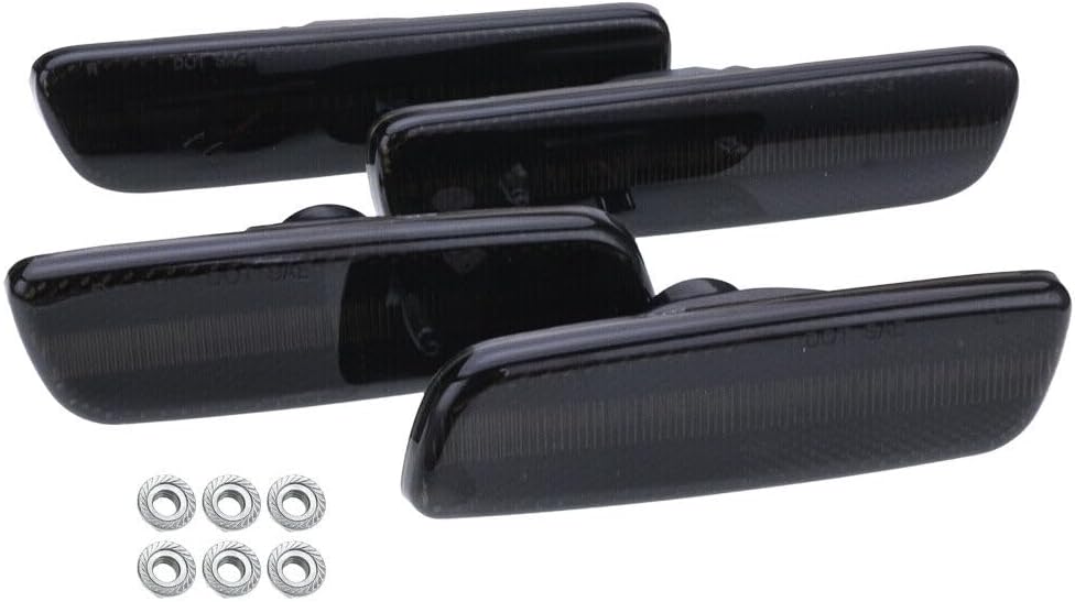ya 7 8.24 baidi 4-Pack White LED Fender Lights for 01-05 for Lexus IS300 Front and Rear Side Marker Signals