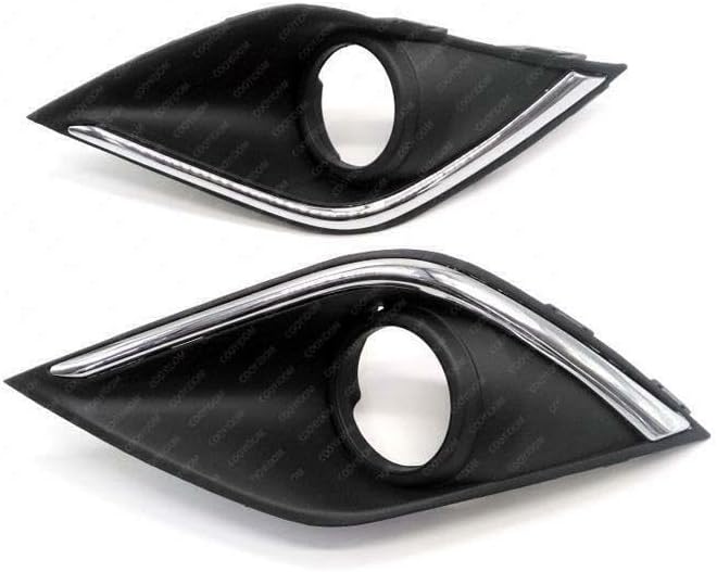 ya 2 8.15 A pair of chrome plated cover f for Ram es for front bumper fog lights suitable for Mitsubishi Outlander 2016-18