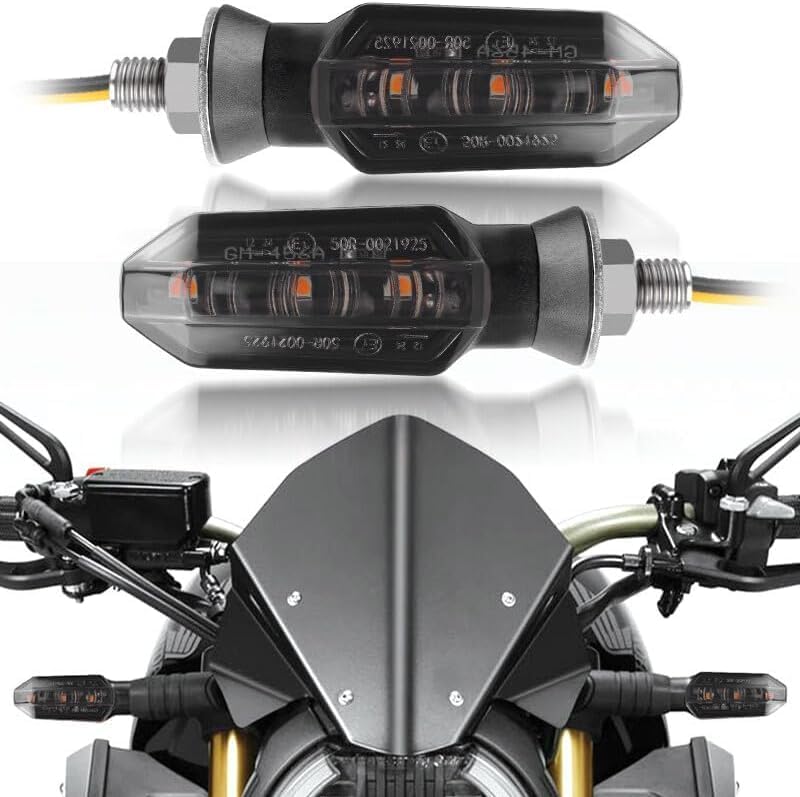 ya 14 9.20 zhengce 4pcs Smoke Motorcycle LED Turn Signal Blinker Light Indicator for Suzuki f-1