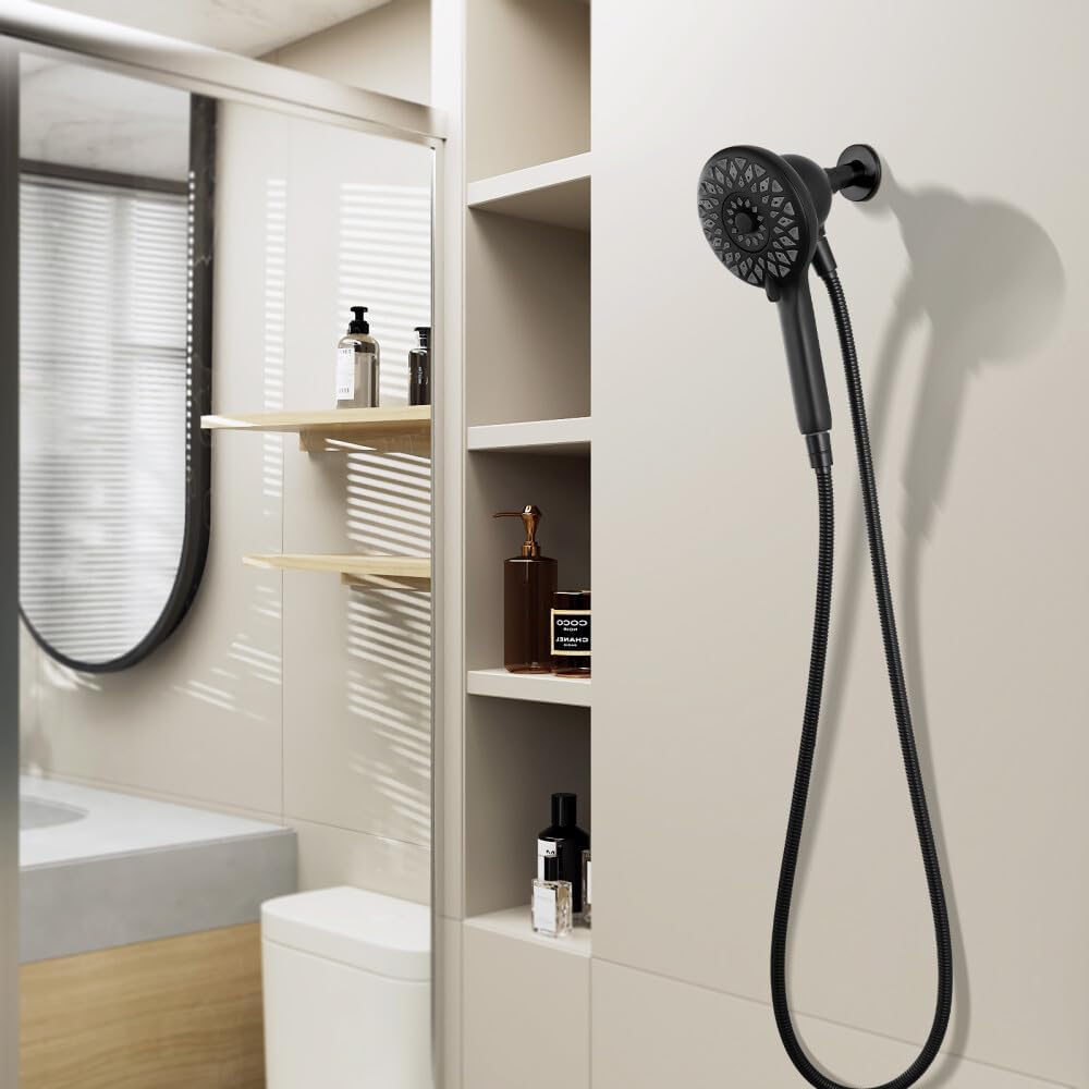 ya 28 10.13 baidi 60¡± Pressure Shower Matte 6 Mode Magnetic Shower Black