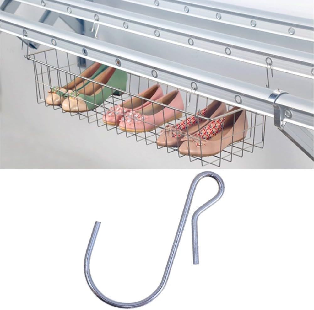 ya 26 10.21 baidi 20 Pcs Metal Hangers Hooks Small for Hanging Kitchen Clothes Rack-2