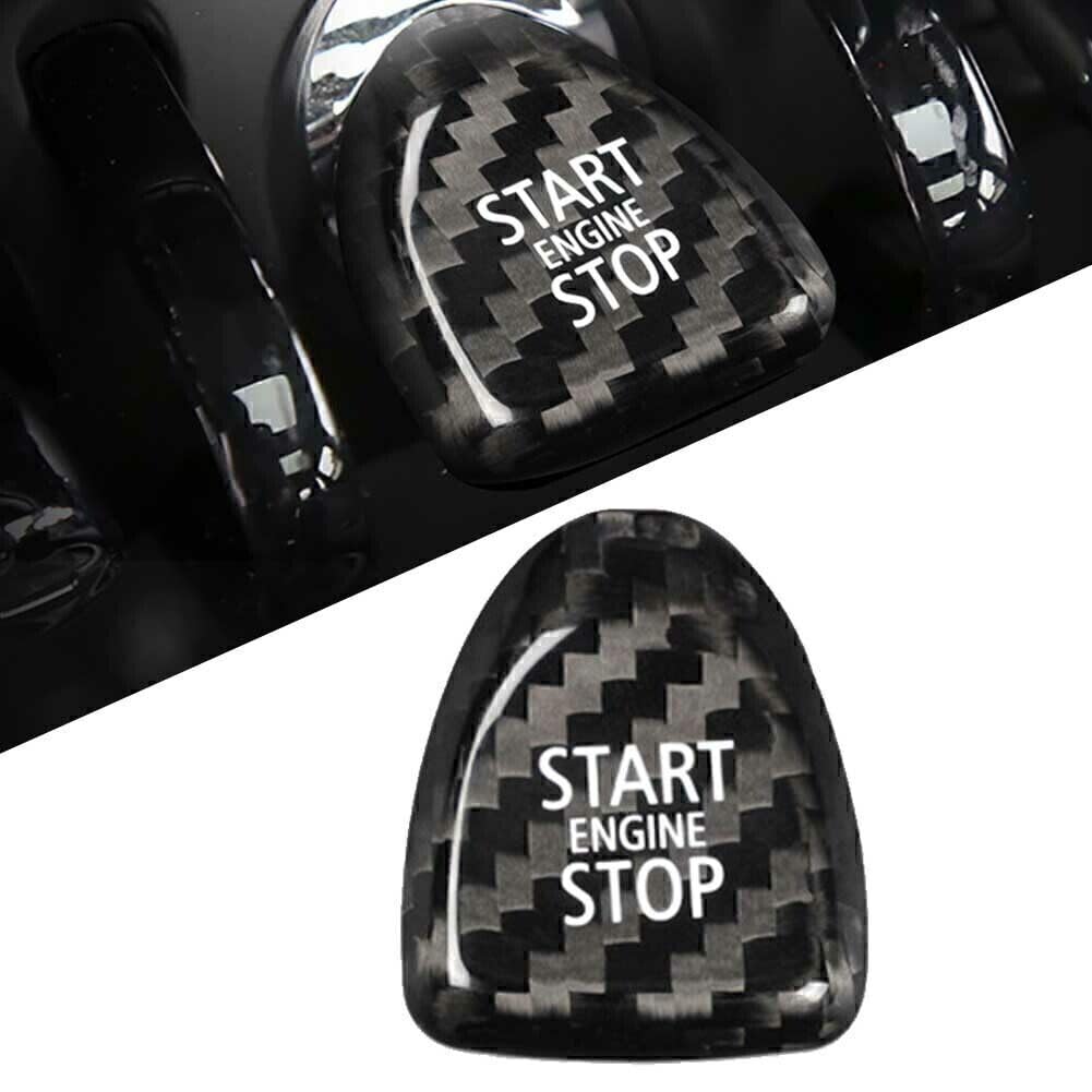 ya 6 8.24 baidi Black Carbon Keyless Start Button Cover Fit for BMW for Mini Cooper F Model F54 F55 F56
