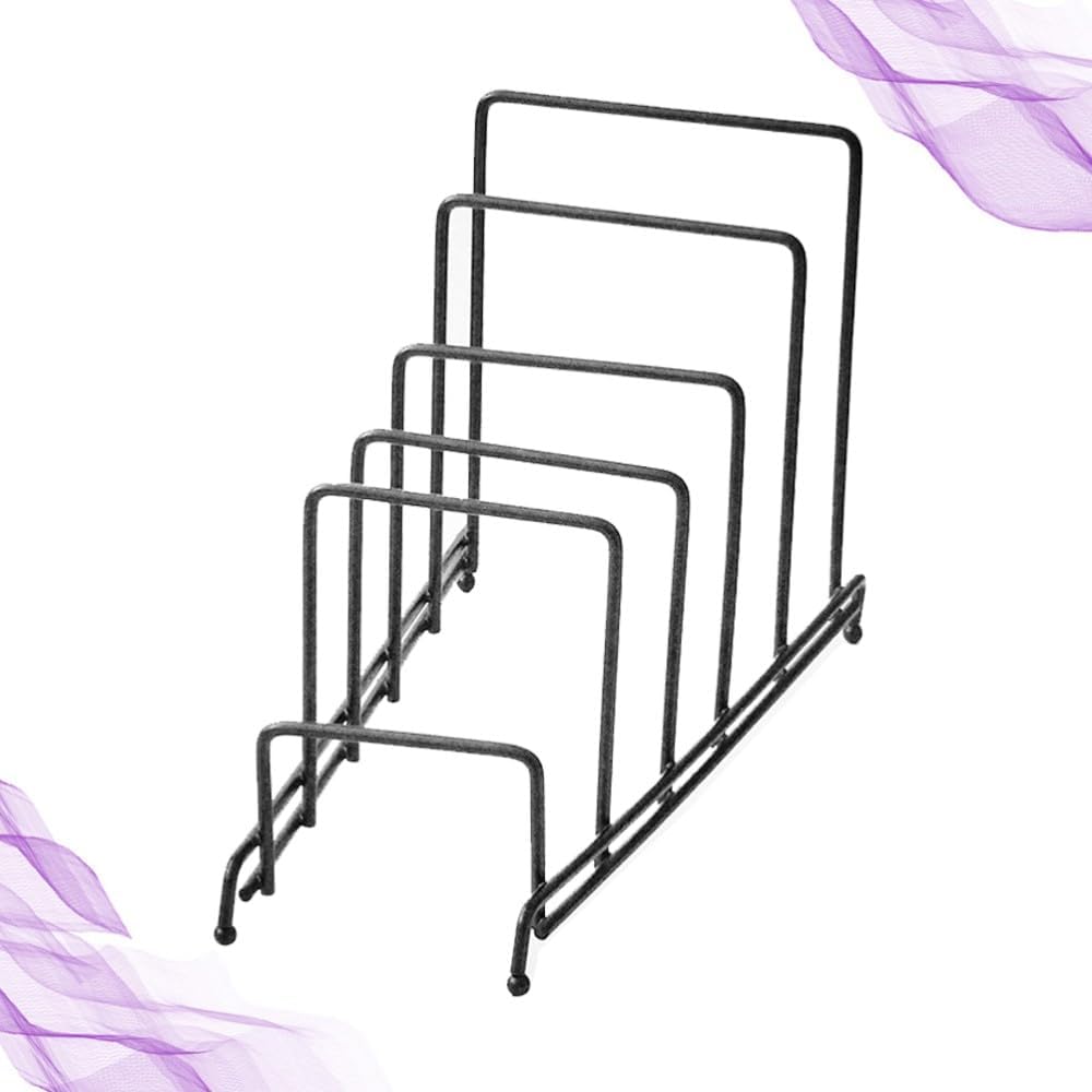 ya 26 10.21 baidi Wrought Iron Stora Rack Plates Holder Baking Pan Organizer Kitchen Dish Dryer-2