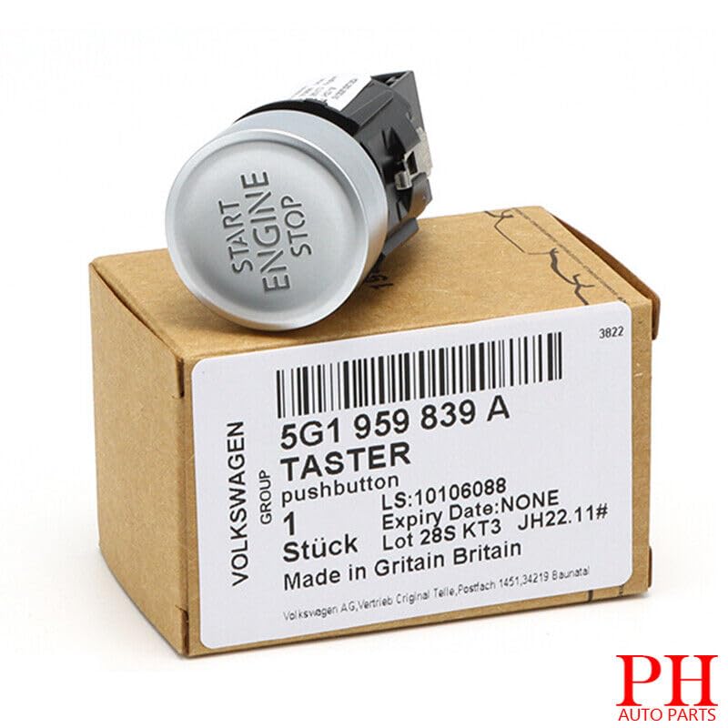 ya 8 8.24 baidi Engine Start Stop Ignition Switch Button 5G1959839A Suitable for VW for Golf MK7 GTI