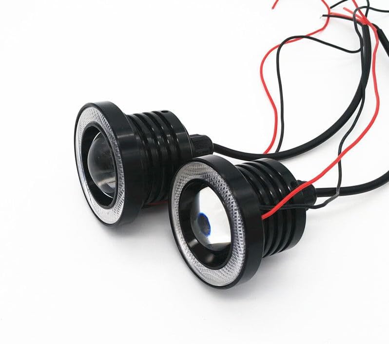 ya 4 8.8 3in Car Angel Eye COB Blue/White Halo Ring DRL Hawkeye LED Fog Driving Light