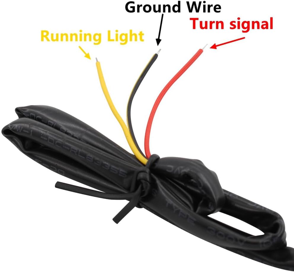 ya 10 9.16 zhengce Rear for Mini LED Turn Signal Light Run Indicator Lamp Smoke Lens For Harle