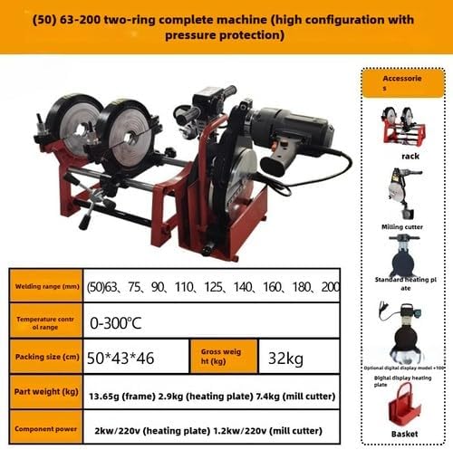 ya 28 10.13 baidi 63-160/200 Manual Four-ring Butt Welding Machine PE Pipe Welding Machine-5-1