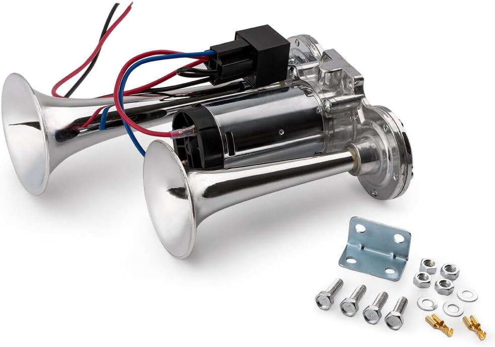 ya 11 9.14 zhengce 12V Truck Train Air Horns 600DB Dual Trumpets Super Loud Electric Car Air H