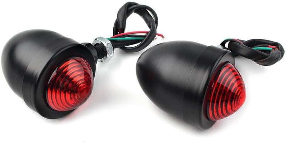 ya 6 8.14 for Universal Motorcycle Turn Signals Blinker Indicator Light Red Lamp