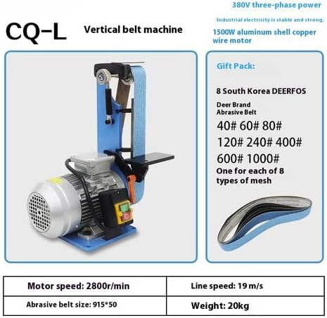 ya 14 9.20 zhengce Belt Sander Metal Grinder Electric Small Sanding and Polishing Machine Vert-13