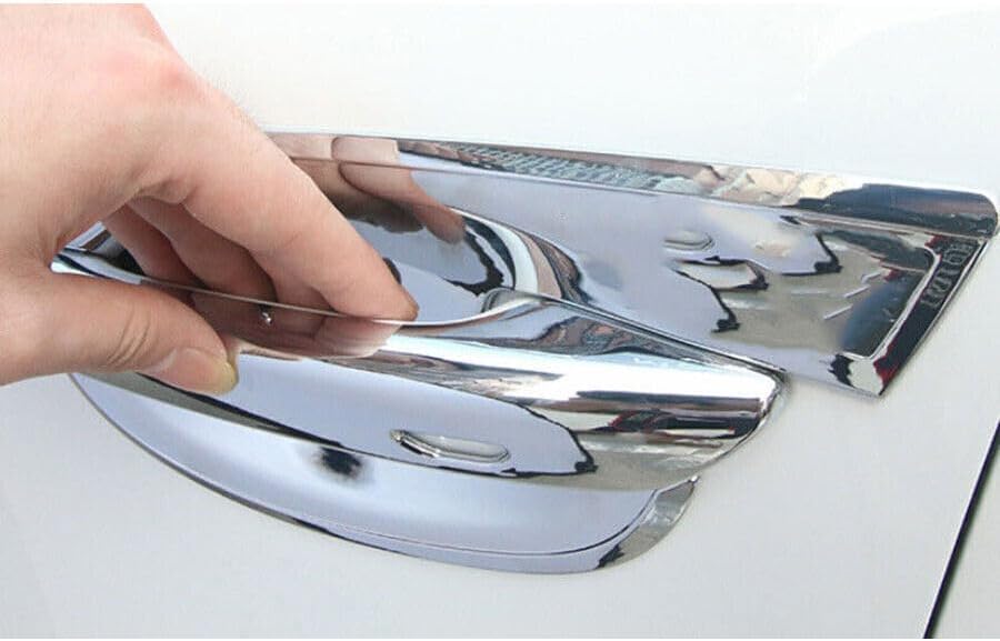 ya 5 8.10 4P Chrome Exterior Side Door Handle Bowl Cover Trim for Mazda 3 Axela 2019-2023