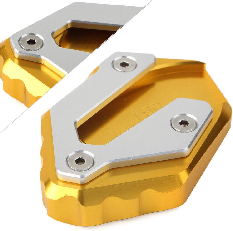 ya 2 8.15 Kickstand Side Stand Extension Pad Fit for Yamaha MT-07 14-18 XSR700 2016-2017 Gold