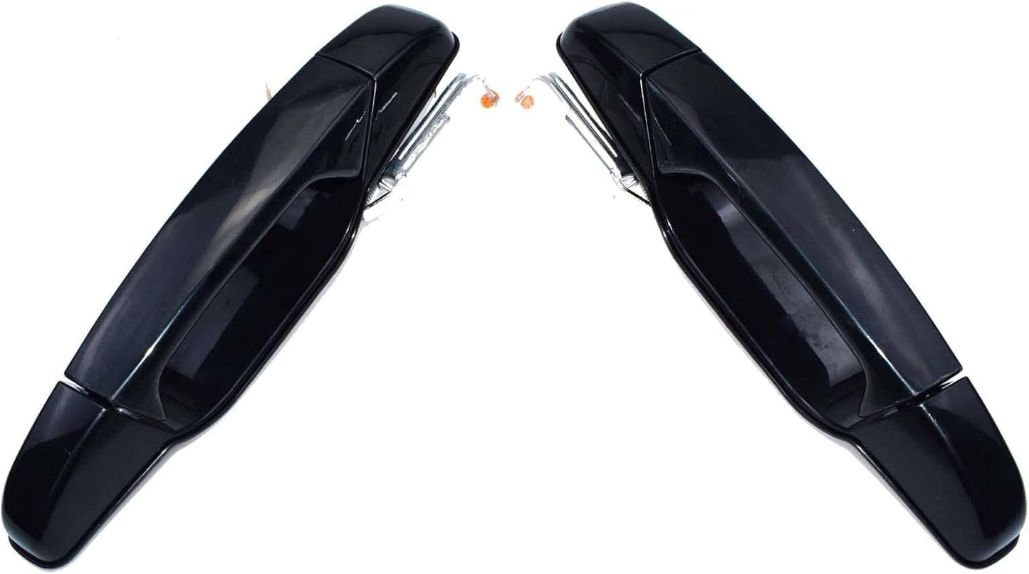 ya 2 8.15 Outside Door Handle Left and Right Rear Black for Chevrolet for GMC for Cadillac 2007-2013