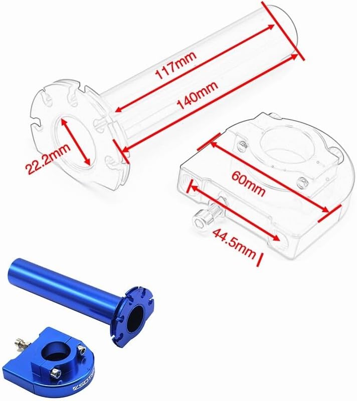 ya 11 9.14 baidiUniversal Motorcycle 7/8 Inch Twist Throttle Handlebar Grip for Bicycles -