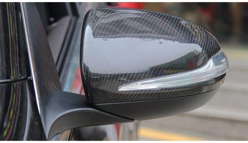 ya 11 9.14 baidiFor for Benz W205 W222 C E GLA GLC Real Carbon Fiber Side Mirror Cover Cap Replace