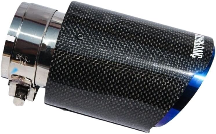 ya 6 8.24 baidi 3.5/4 Blue Stainless Steel Glossy Carbon Fiber Tip Tailpipe