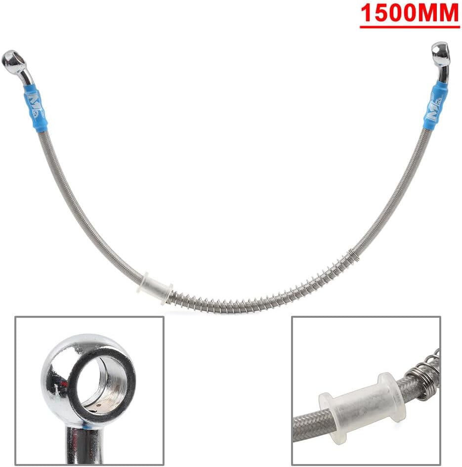 ya 11 9.14 baidi150cm DOT Motorcycle Motorbike Braided Steel Brake Clutch Oil Hose Line Pipe