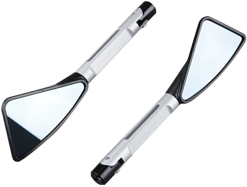 ya 2 8.15 Motorcycle Rear View Mirrors Fit for Yamaha YZF R1 2002-2008 YZF R6 03-07 Silver