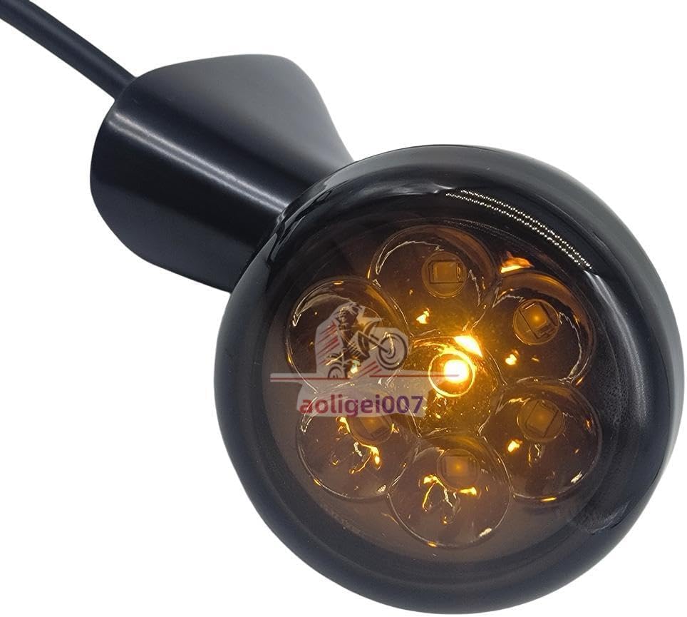 ya 13 9.15 baidi Motorcycle CNC front LED turn signal light with 4 lines, suitable for Harley-Davidson road gliders 15-23-