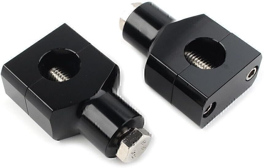 ya 13 9.15 baidi 1 Handlebar Fat Bar Mount Clamps Risers Adaptor Mounts for Harley Fatboy Pair