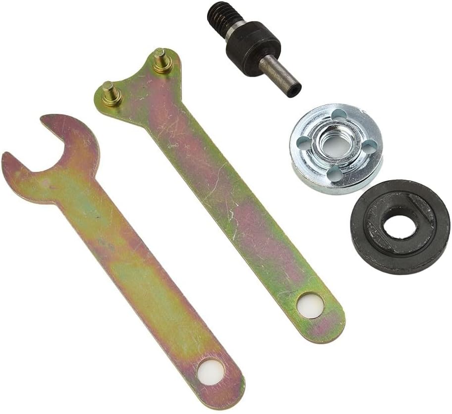 ya 26 10.21 baidi 5* Metal Angle Grinder Lock Flange Nut W/Spanner Wrench Tools Replacement Tool
