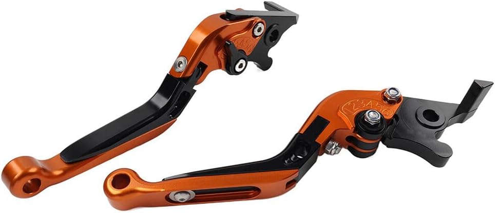 ya 5 8.10 Folding Extendable Brake Clutch Levers for Suzuki GSXR600 GSXR750 11-21 Orange