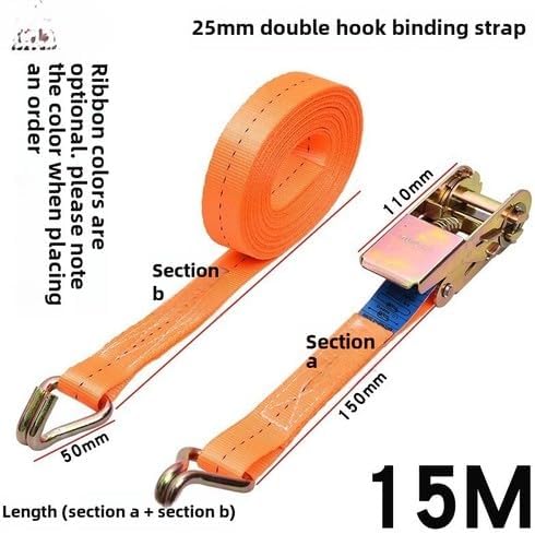ya 28 10.13 baidi 25mm Cargo Strapping Belt Ratchet Tensioner Automotive Cable Tie Tightening Belt-5