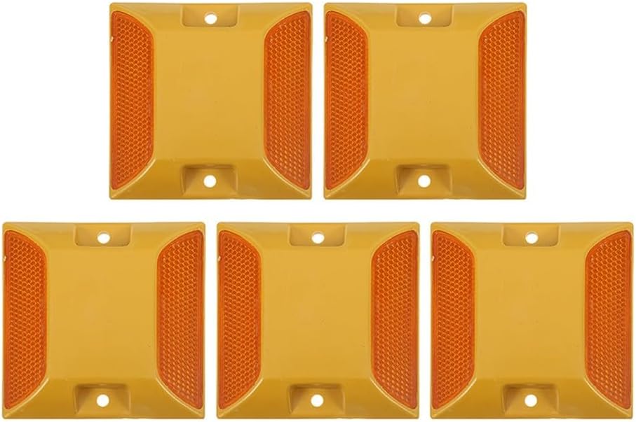 ya 10 9.16 baidi 5 Pcs Road Reflectors for Driveway Highway Reflective Markings Marker Studs