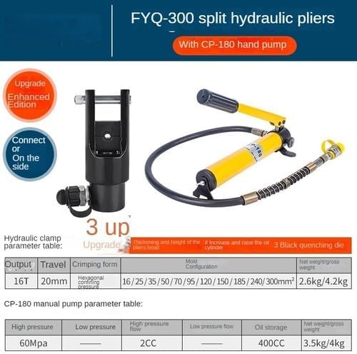 ya 28 10.13 baidi Portable Split Hydraulic Clamp CO-400 16-400mm2 Cable Lug Split Crimper-5